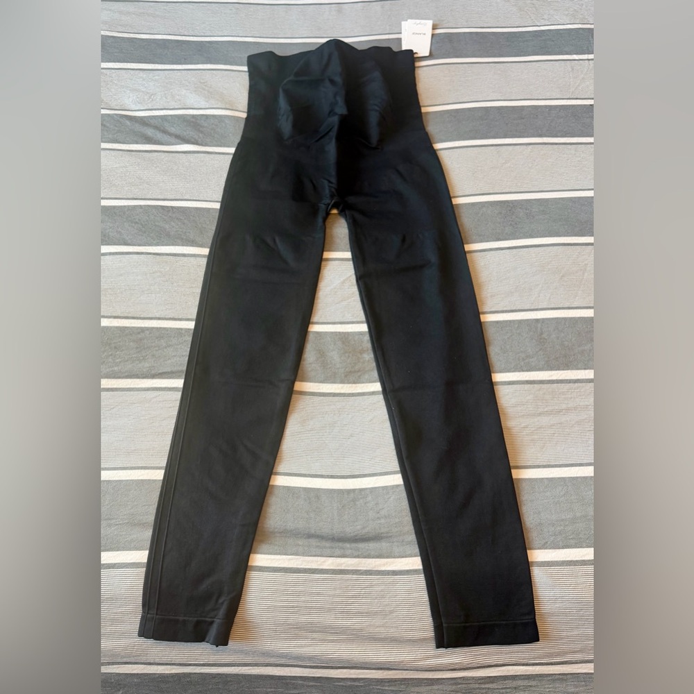 BLANQI Deepest Black Maternity Belly Support Leggings